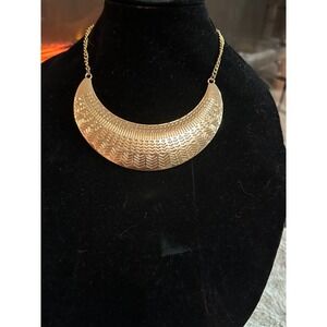 Paparazzi Gold Statement Necklace‎ & Earrings Set - Tribal Design